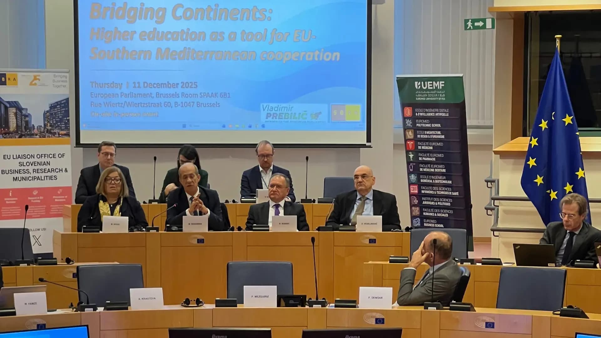 Conférence UEMF–EMUNI au Parlement européen : l’enseignement supérieur au cœur de la coopération euro-méditerranéenne