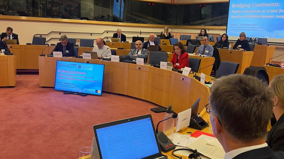 Conférence UEMF–EMUNI au Parlement européen : l’enseignement supérieur au cœur de la coopération euro-méditerranéenne