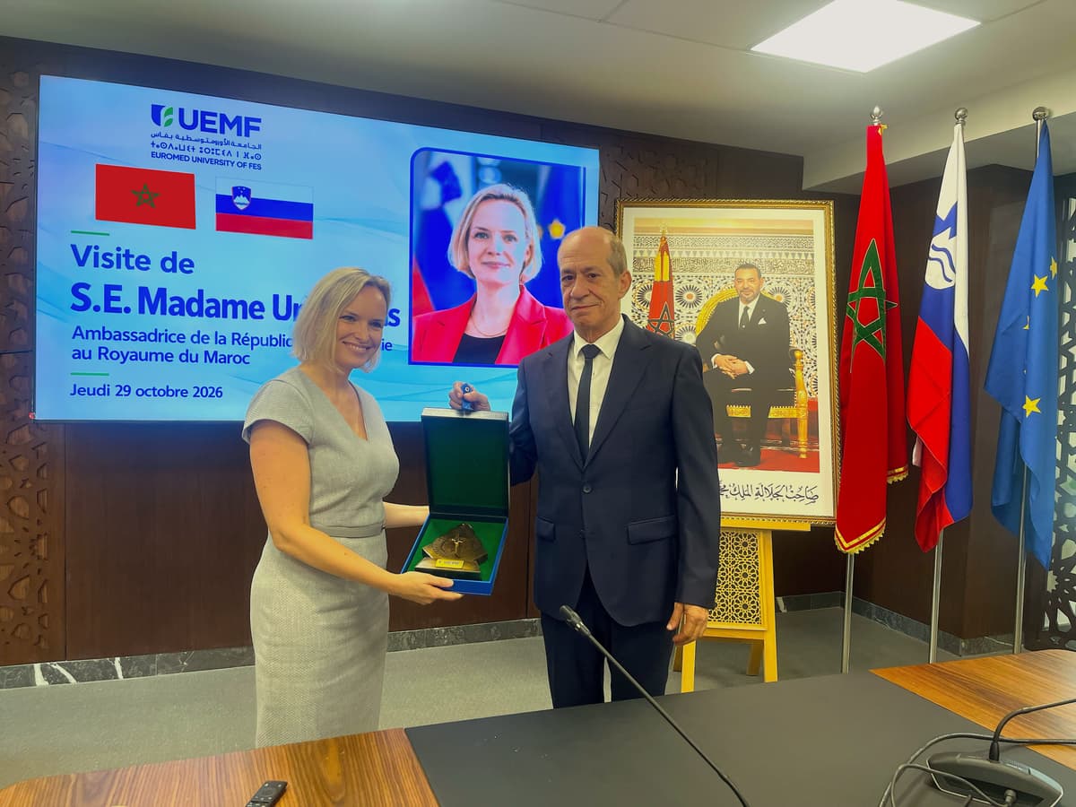 L’Ambassadrice de la Slovénie au Maroc en visite à l’Université Euromed de Fès
