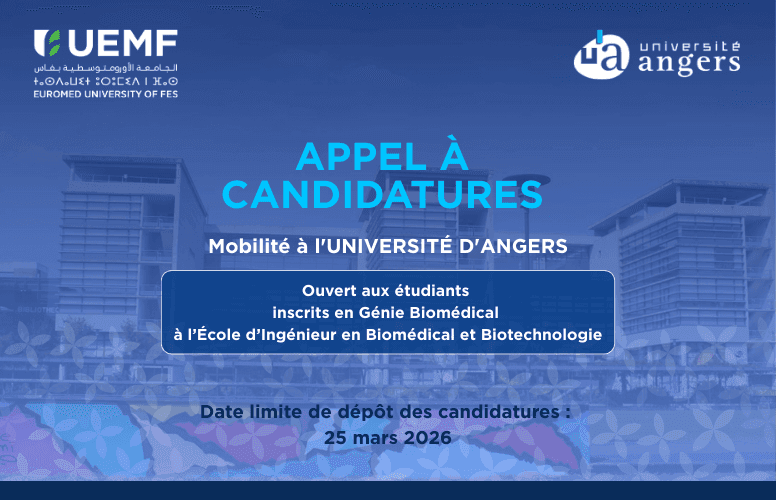 [Appel à candidatures] Mobilité à l'Université d'Angers