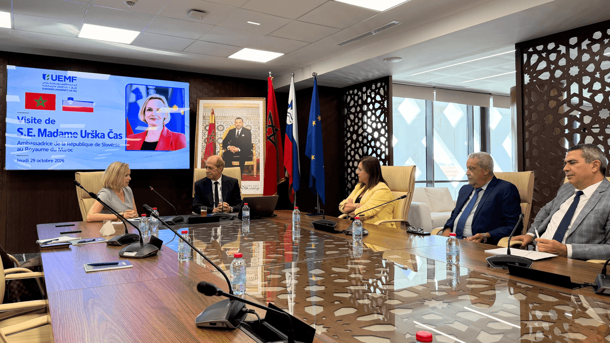 L’Ambassadrice de la Slovénie au Maroc en visite à l’Université Euromed de Fès