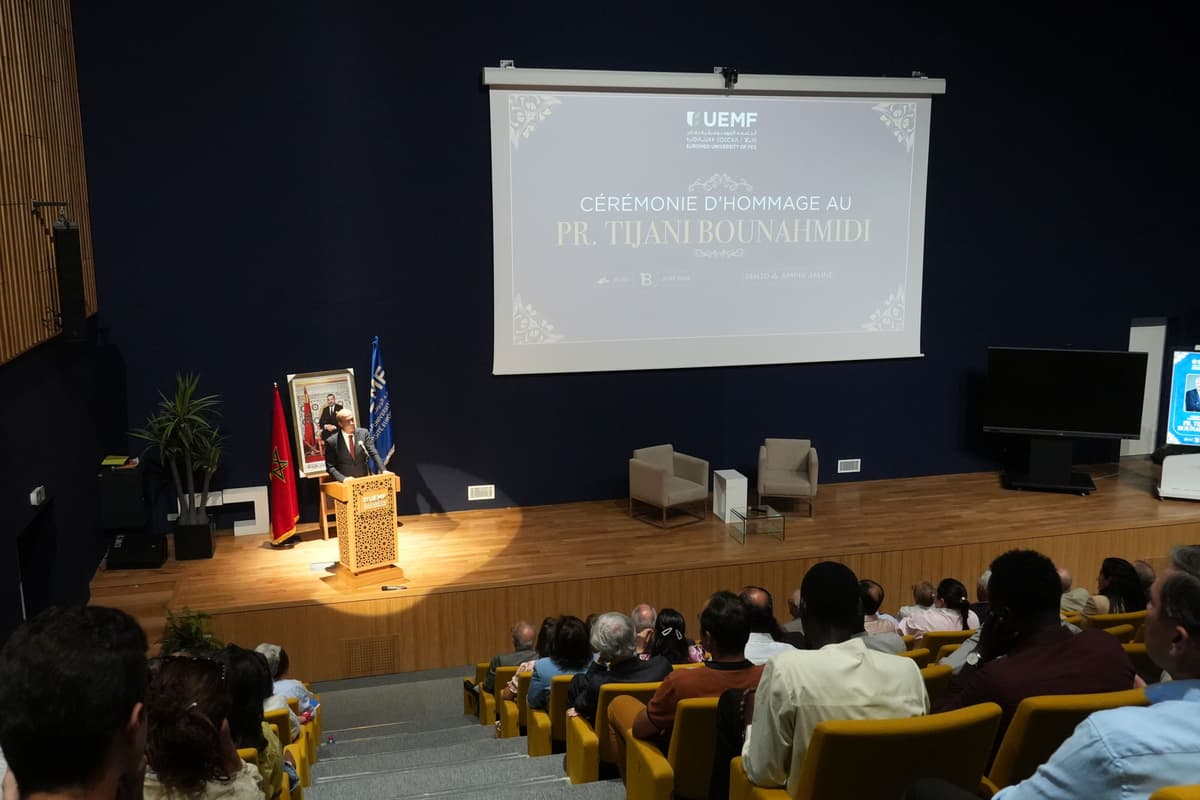 Au-delà du scientifique, l’homme : l'UEMF rend hommage au Pr. Tijani Bounahmidi