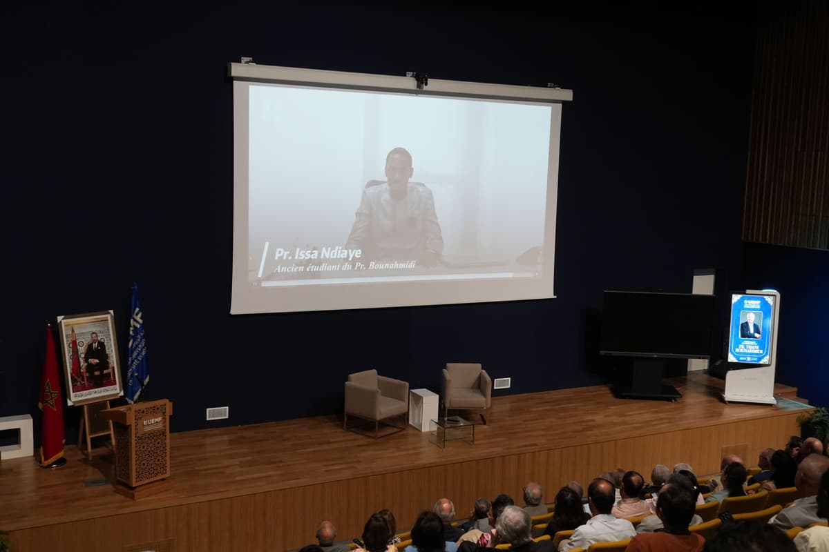 Au-delà du scientifique, l’homme : l'UEMF rend hommage au Pr. Tijani Bounahmidi