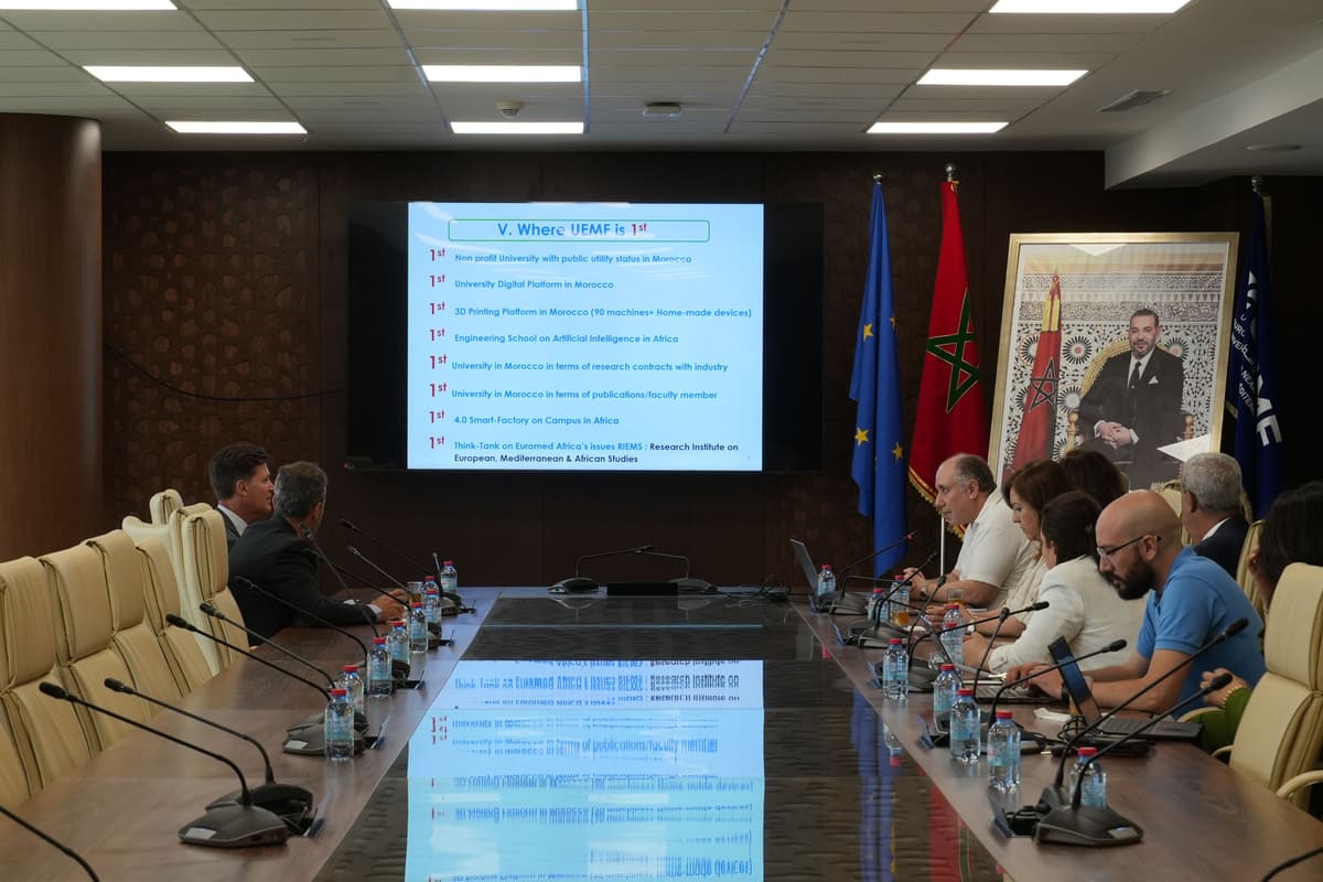 Visite de la Délégation de l’Union européenne au Maroc à l’Université Euromed de Fès