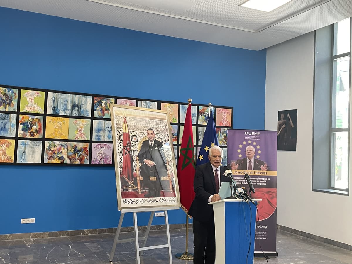 Le Haut représentant de l'UE pour les affaires étrangères, Josep Borrell, se rend à l'UEMF 
