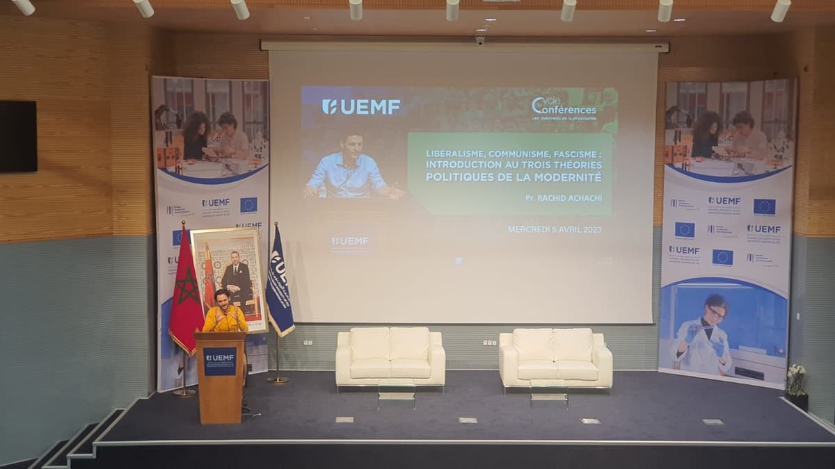 "Libéralisme, communisme, fascisme : introduction au trois théories politiques de la modernité" : conférence de M. Rachid ACHACHI