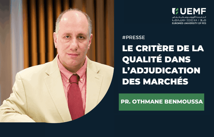 [Tribune]  Le critère de la qualité dans l’adjudication des marchés 