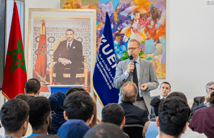Rencontre avec l'Ambassadeur suédois à l'Université Euromed de Fès : Renforcement des liens interculturels