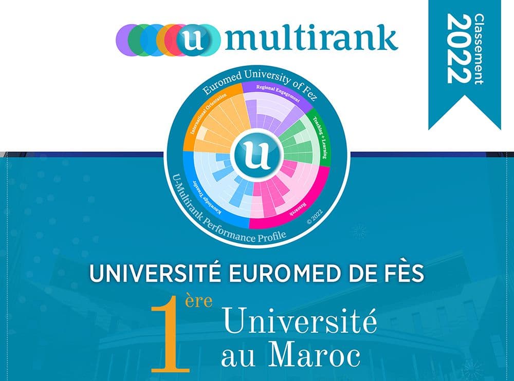 l'UEMF se distingue comme première université marocaine dans le classement mondial des universités « U-Multirank 2022 »
