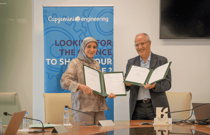 Signature d'une Convention entre l'UEMF et Capgemini Maroc