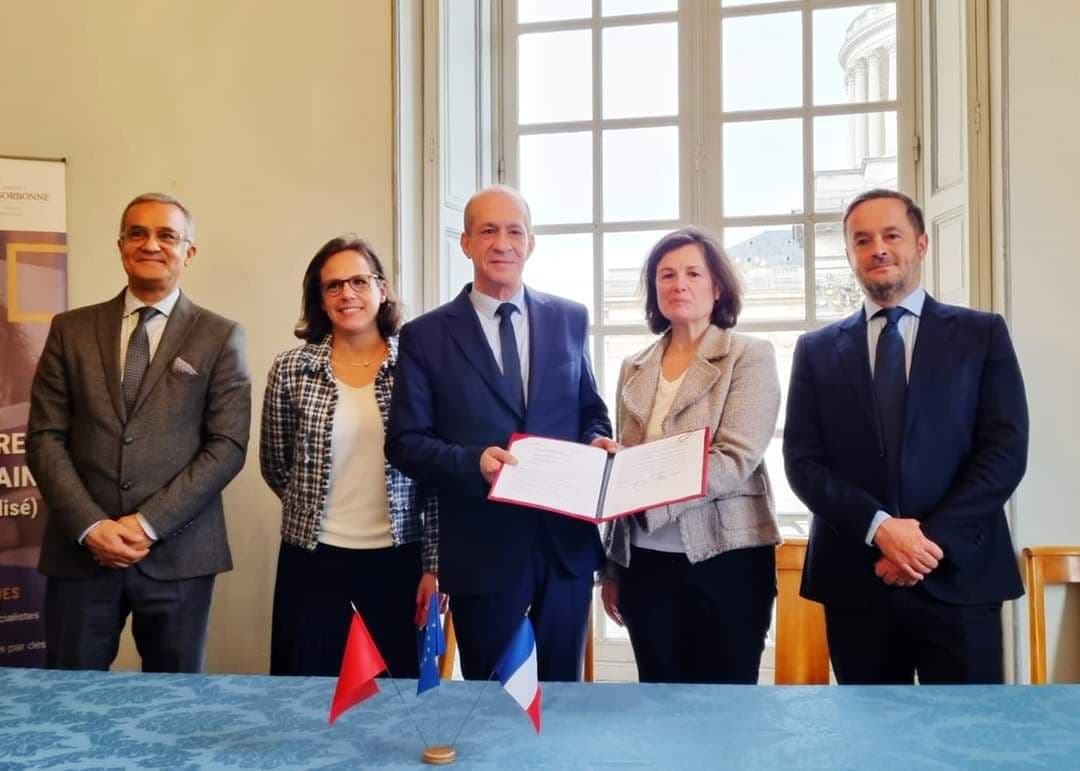 L’Université Paris 1 Panthéon Sorbonne et l'Université Euromed de Fès consolident leur partenariat par la signature d’une lettre d'intention affirmant le souhait d'une coopération académique renforcée en matière d'enseignement et de recherche