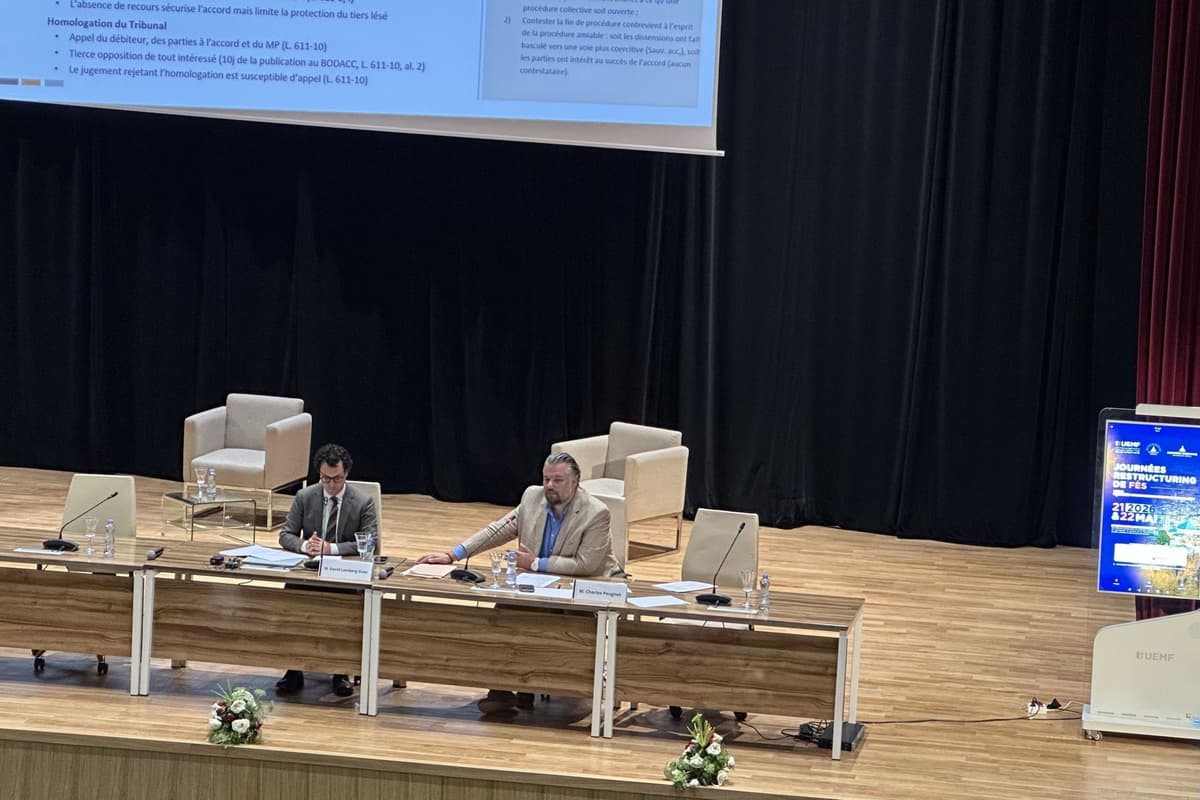 À l’UEMF, la 4ᵉ édition des Journées Restructuring de Fès réunit les grandes voix du secteur