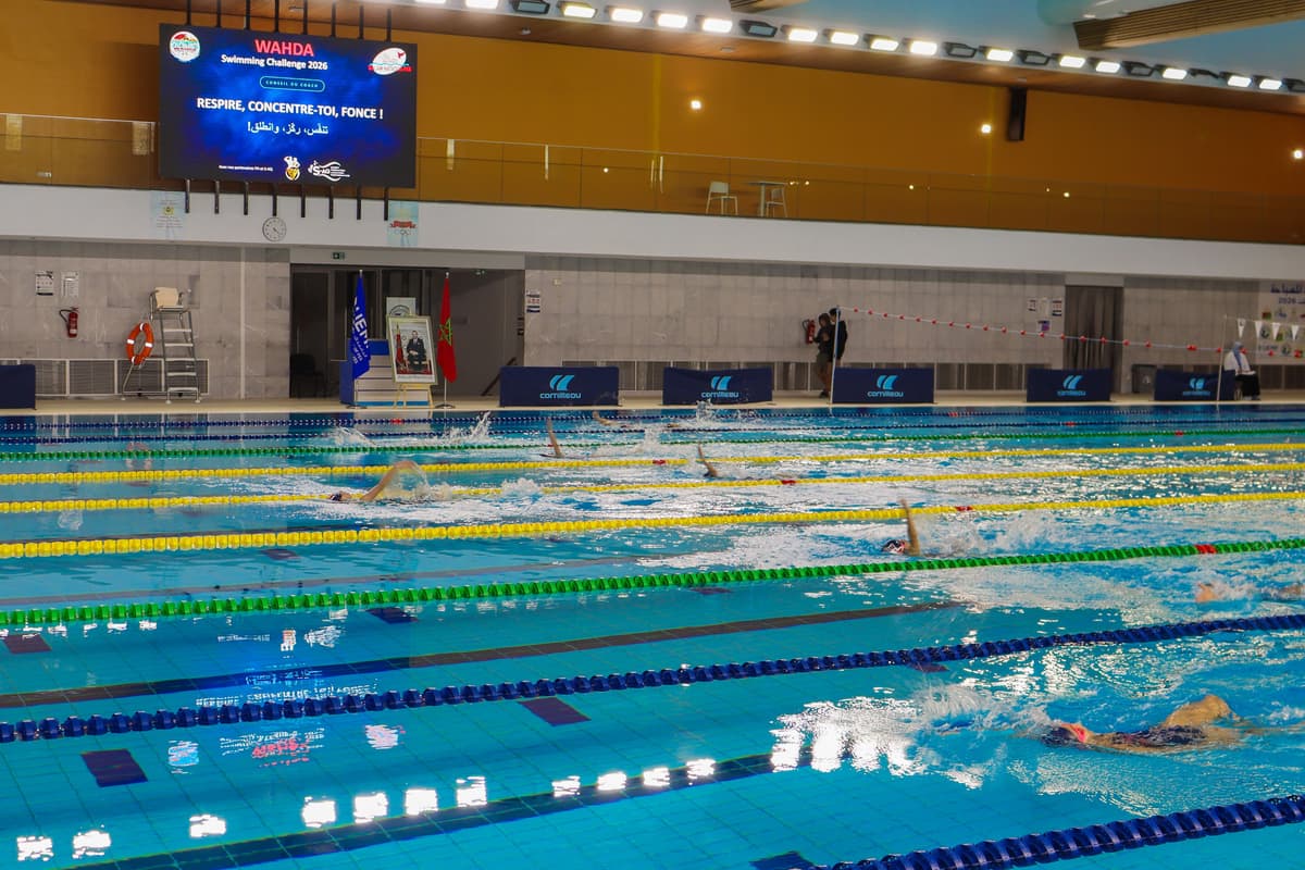 La piscine olympique de l’UEMF accueille le Wahda Swimming Challenge 2026