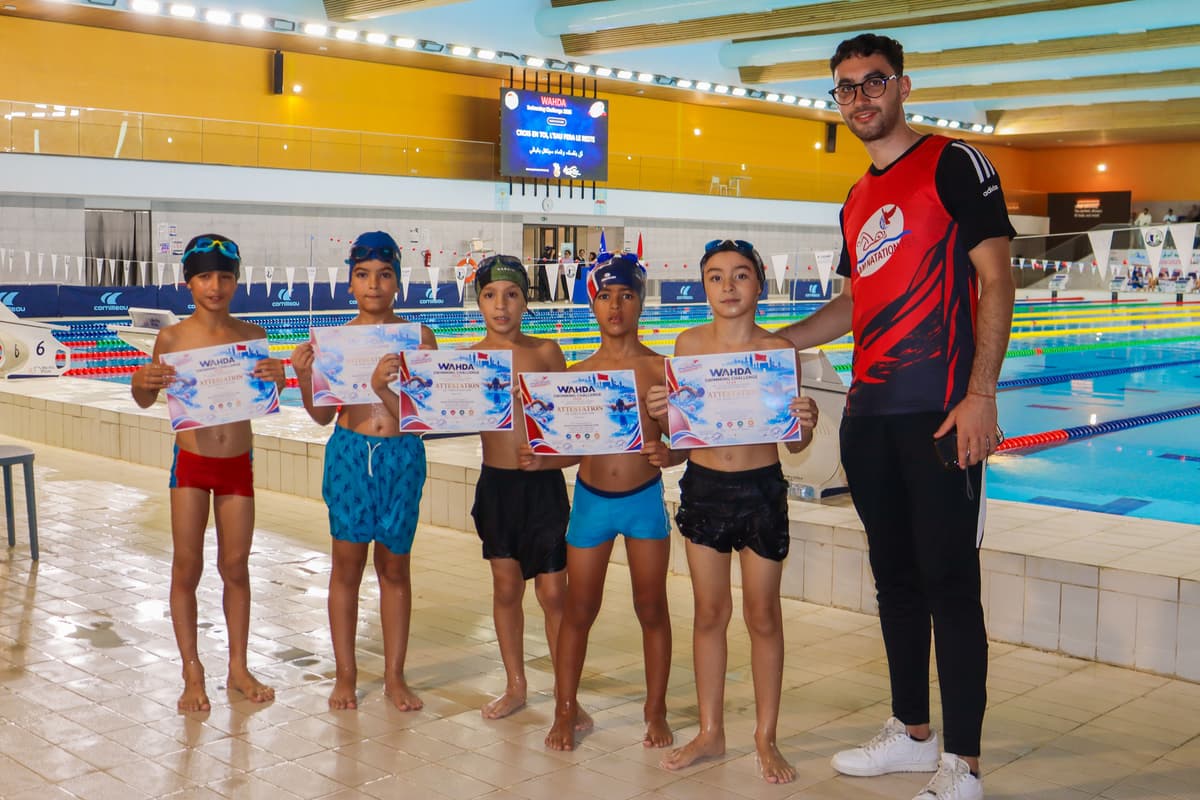 La piscine olympique de l’UEMF accueille le Wahda Swimming Challenge 2026