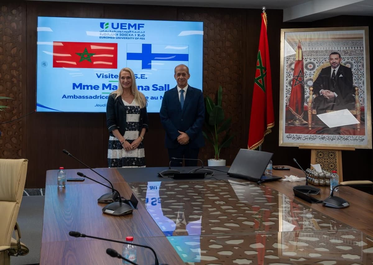 Visite de S.E. Mme Marjaana Sall, Ambassadrice de Finlande au Maroc, à l’Université Euromed de Fès
