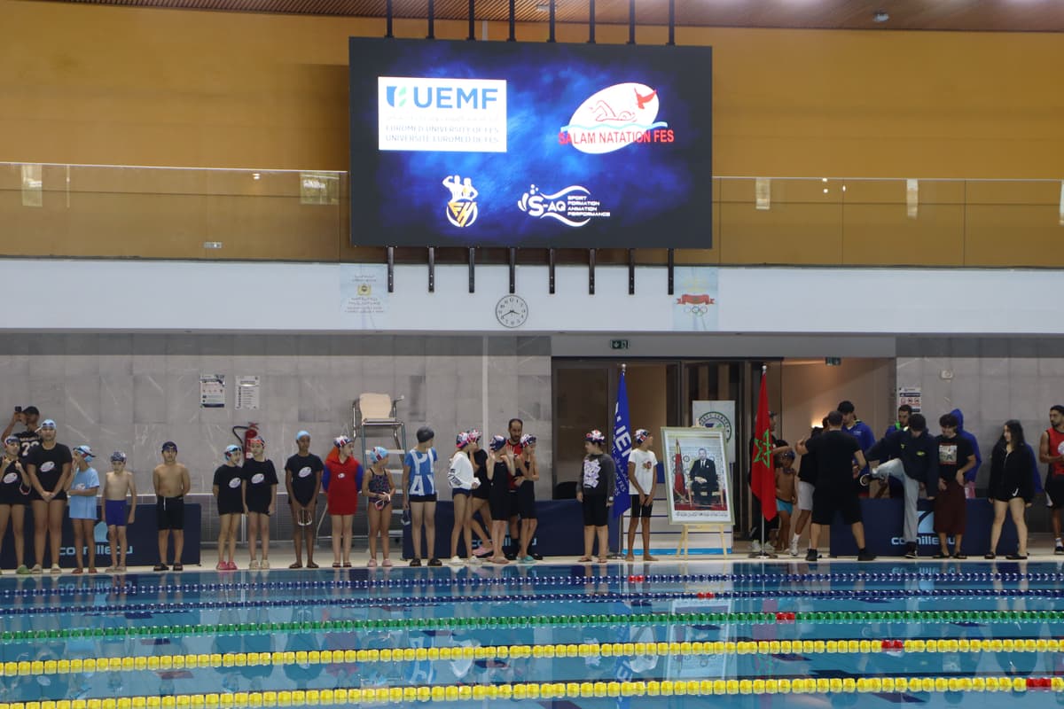 La piscine olympique de l’UEMF accueille le Wahda Swimming Challenge 2026