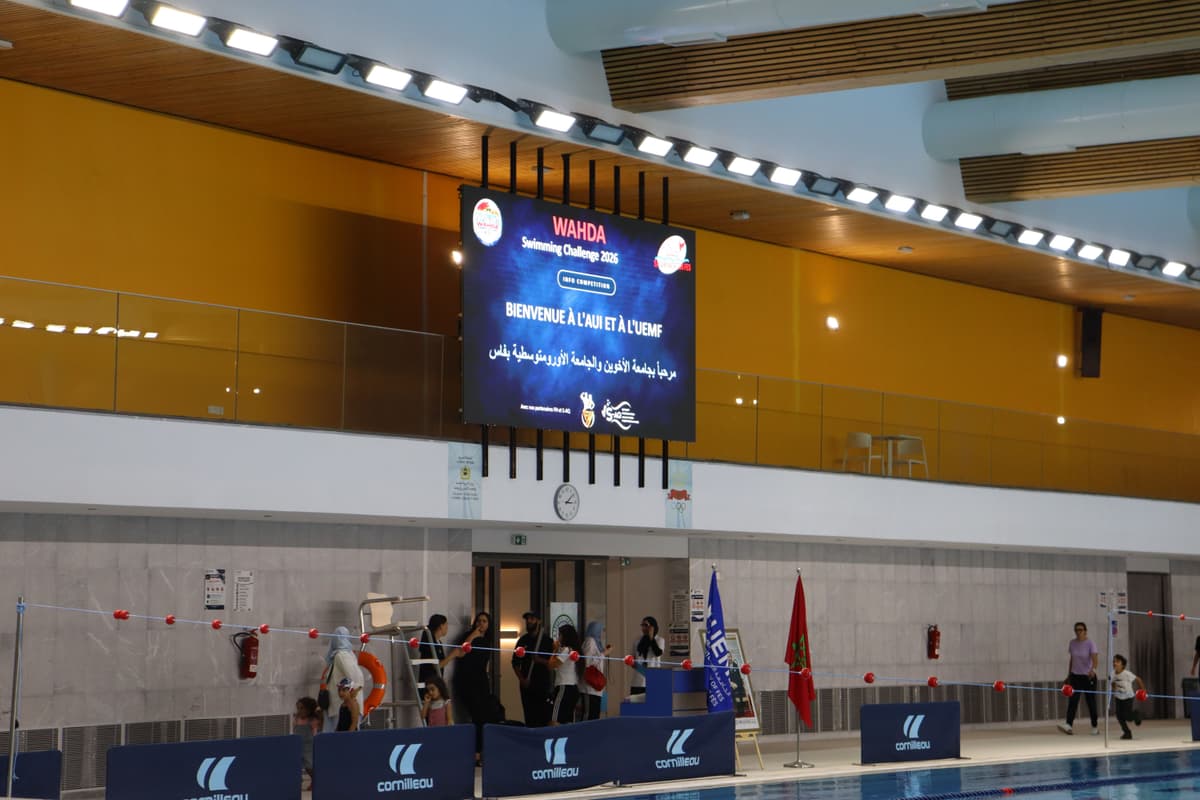 La piscine olympique de l’UEMF accueille le Wahda Swimming Challenge 2026