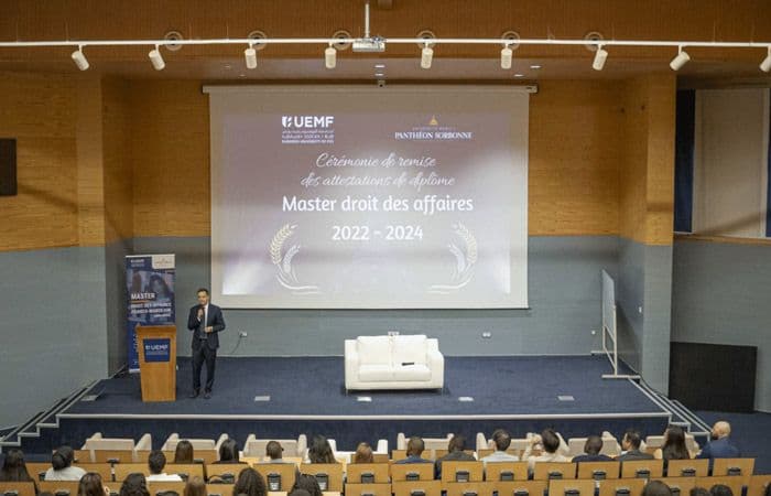 Cérémonie de Remise de Diplômes de la 1ère Promotion du Master Sorbonne-UEMF