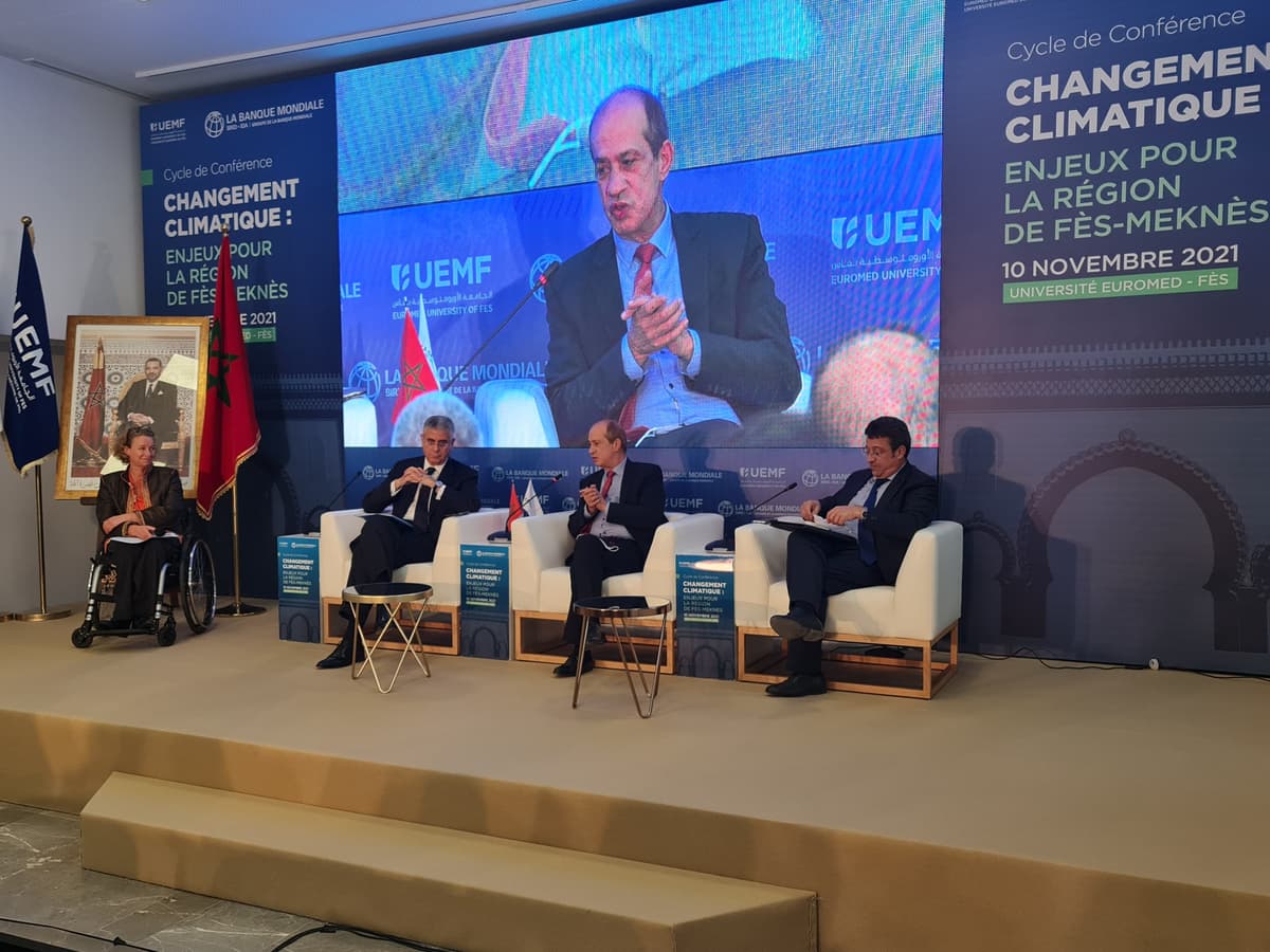 l'UEMF et la Banque Mondiale co-organisent une conférence sur les changements climatiques : enjeux pour la région de Fès-Meknès