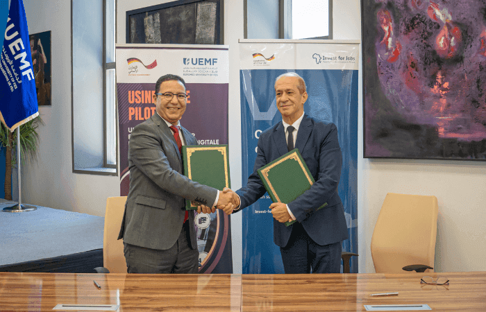 Signature de la convention de financement du projet "Usine Ecole Pilote 4.0" cofinancé par la filiale de la KFW, la Facilité Investissements pour l’emploi (IFE)