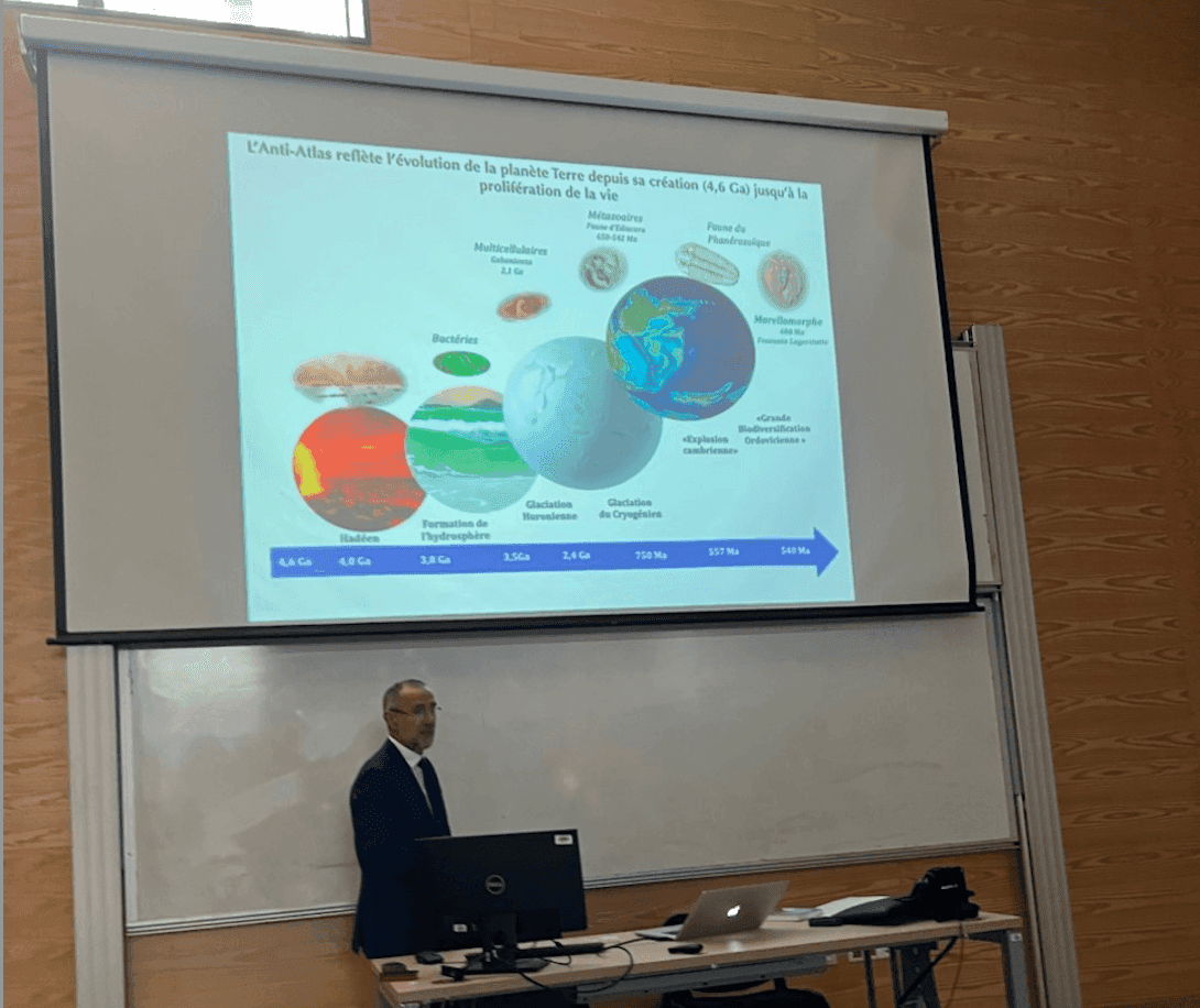 Conférence à l’Euromed Polytechnic School du Prof. Ahmed El Hassani « Le paradis des géologues - Un voyage à travers les temps dans le Royaume du Maroc »