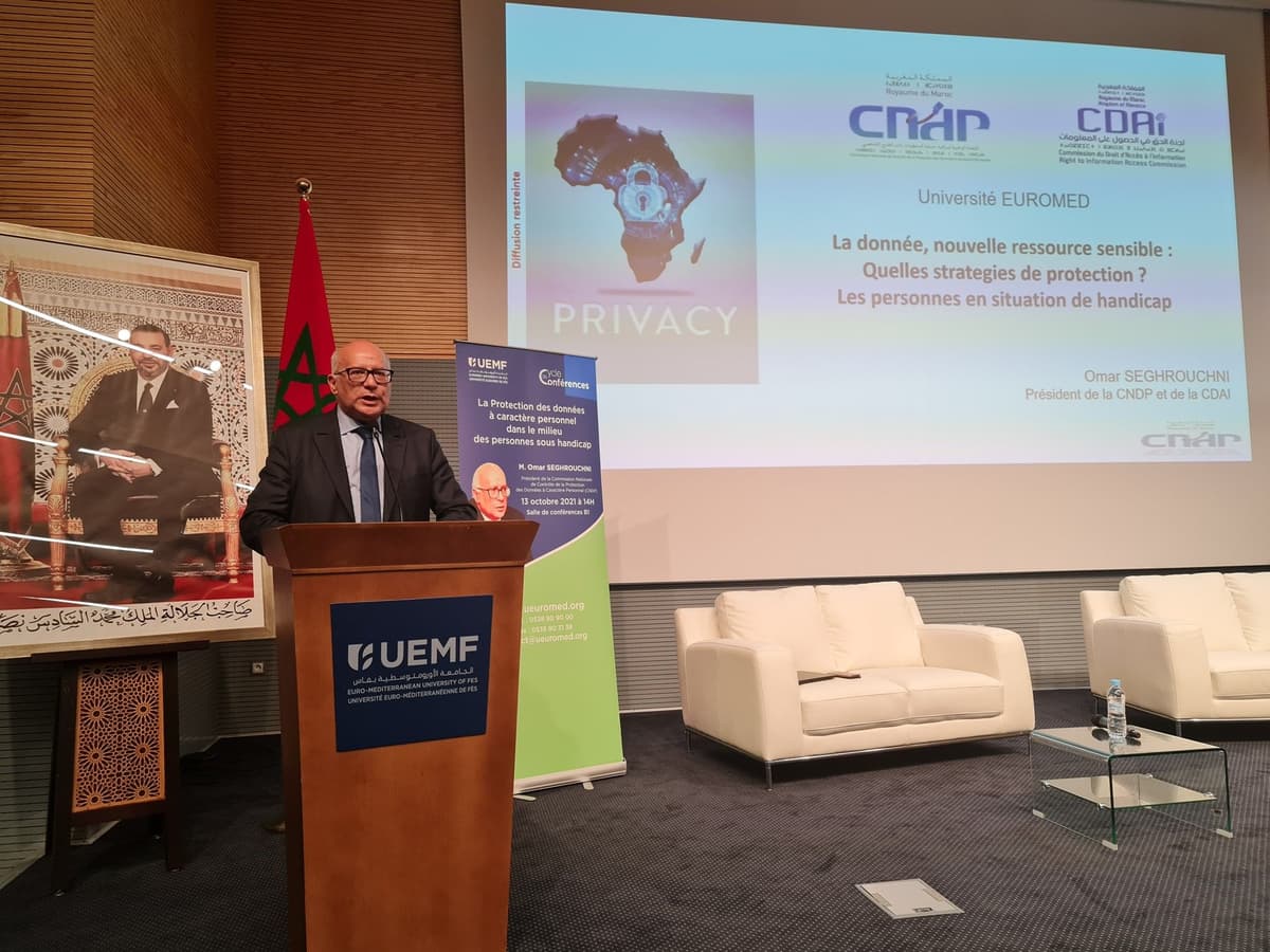 Protection des données à caractère personnel, sujet de la conférence de M. Omar Seghrouchni, Président de la CNDP