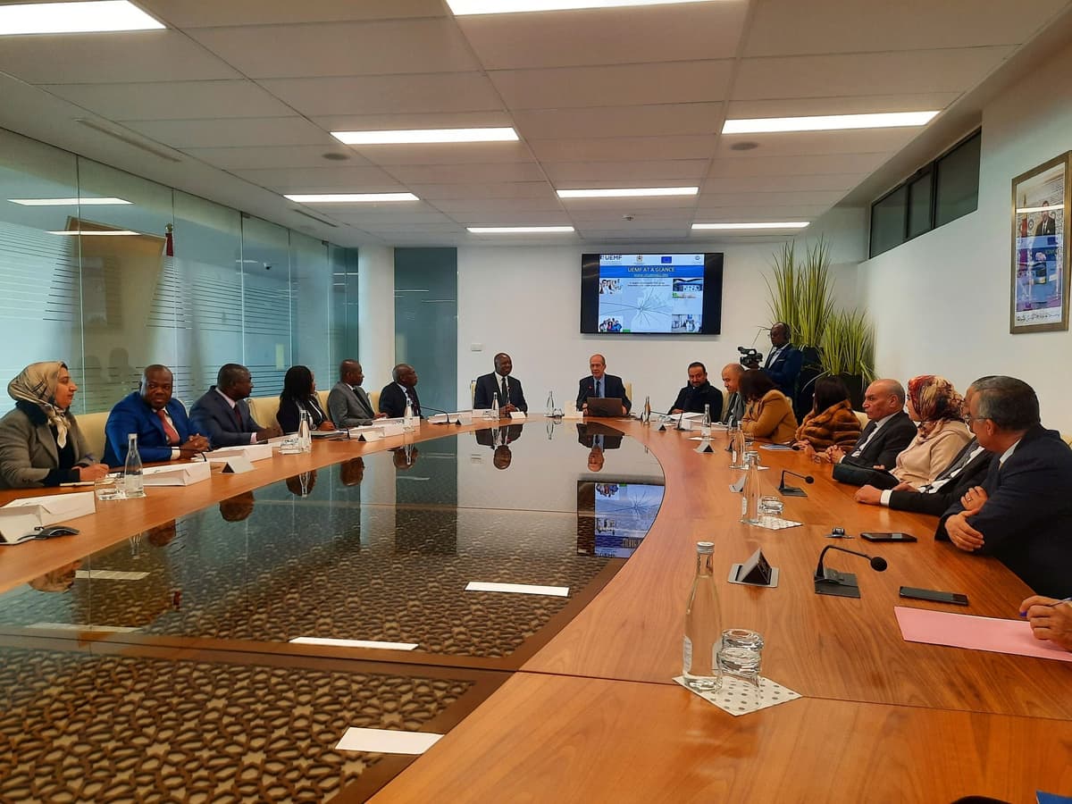 Visite de courtoisie de Dr Abdallah Albert Toikeusse MABRI, Président de la Région du Tonkpi en Côte d'Ivoire