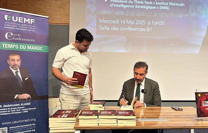 Lecture stratégique de l'intelligence marocaine : Moulay Abdelmalek Alaoui en conférence à l’UEMF