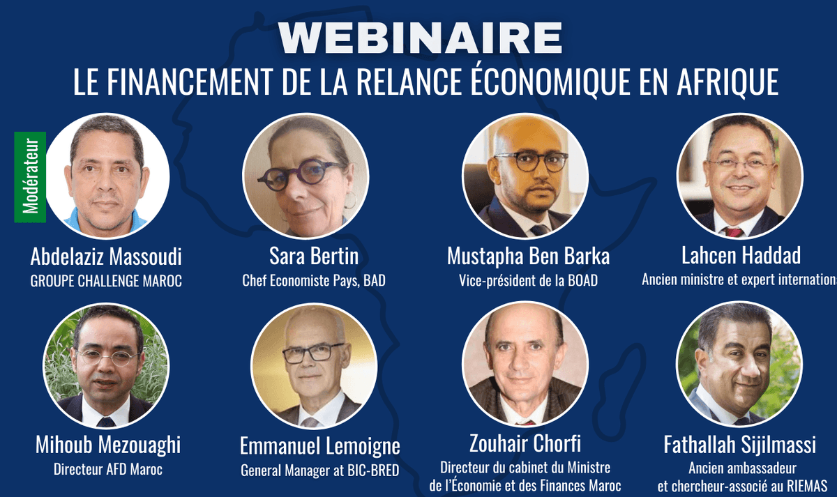Webinaire sur le financement de la relance économique en Afrique