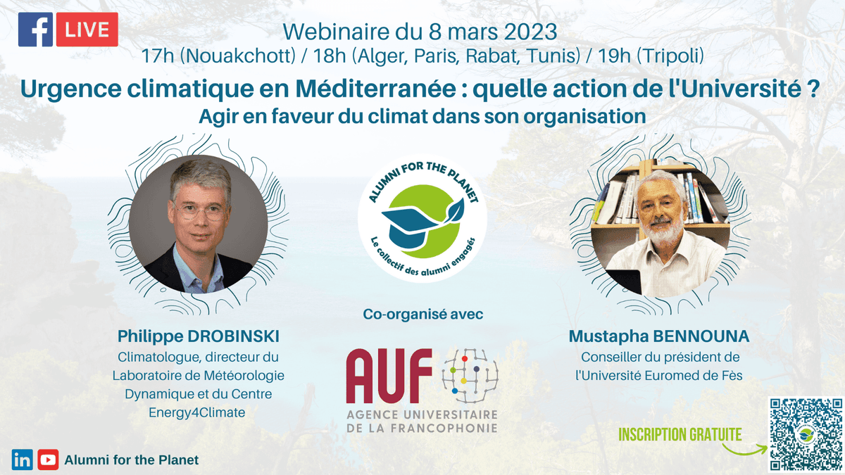 Webinaire : « Urgence climatique en Méditerranée : quelle action de l’Université ? »