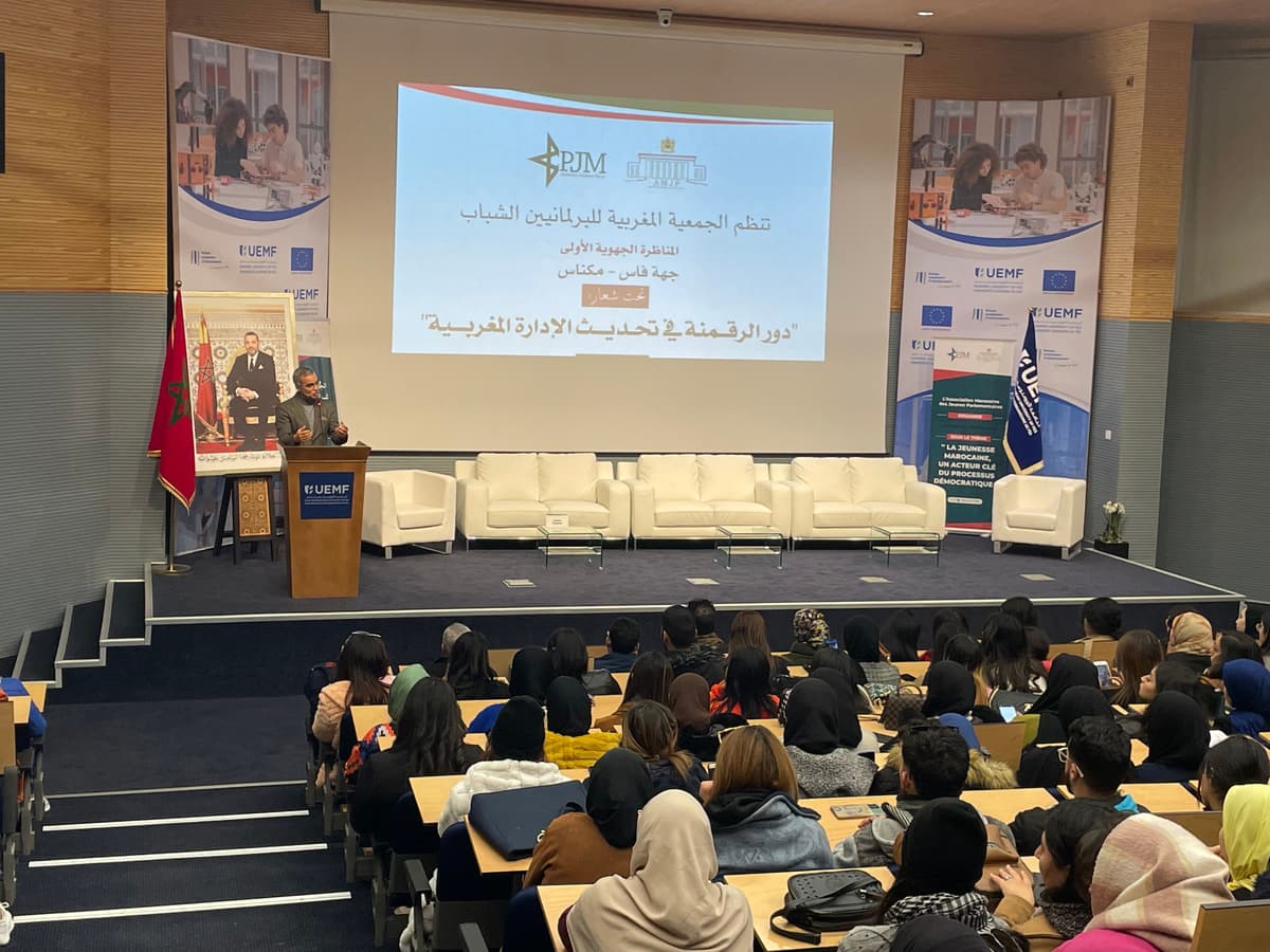 L'UEMF accueille l’Association Marocaine des Jeunes Parlementaires dans le cadre de leurs rencontres régionales