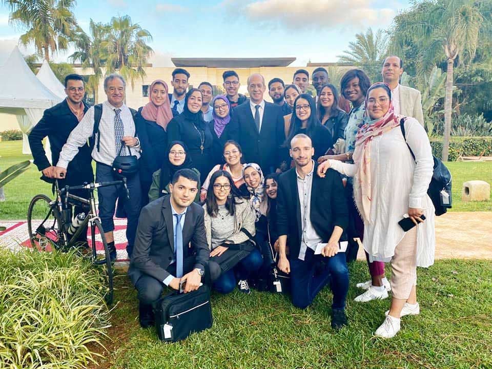 Des étudiants de l'UEMF assistent à la session plénière de l'Académie Hassan 2 des Sciences et Techniques