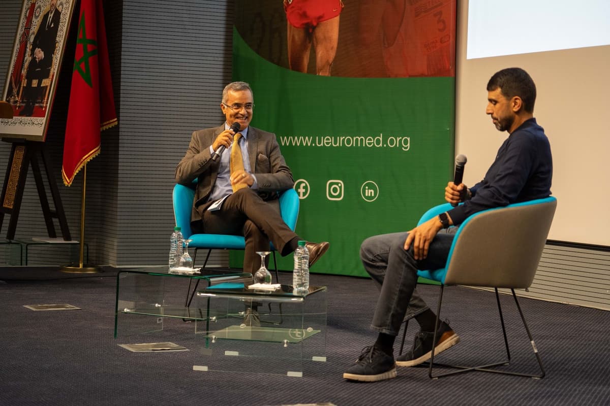 L’UEMF reçoit la légende mondiale des JO et le quadruple champion du monde Hicham El Gerrouj