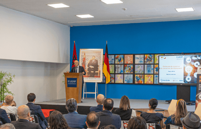 Signature de la convention de financement du projet "Usine Ecole Pilote 4.0" cofinancé par la filiale de la KFW, la Facilité Investissements pour l’emploi (IFE)