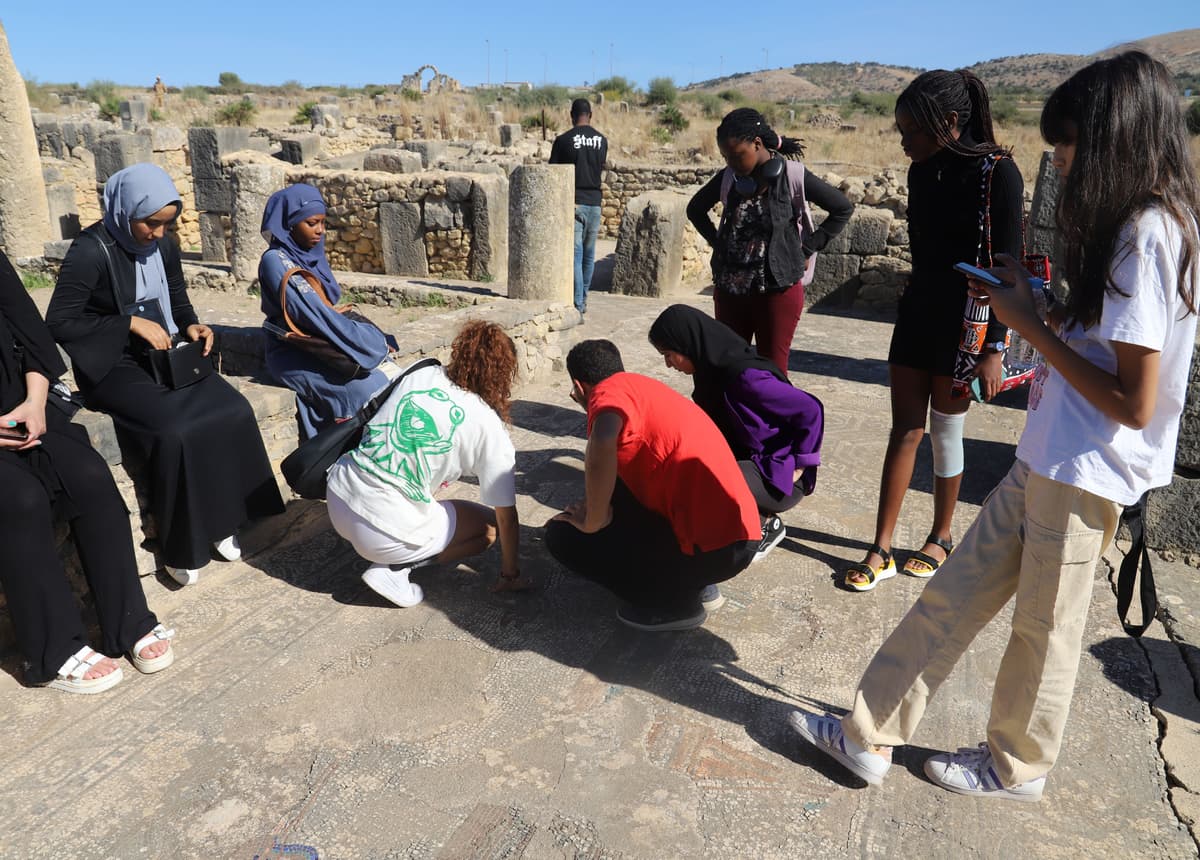 Workshop Design à Volubilis sous la supervision de M. Andrea Anastasio, Designer international