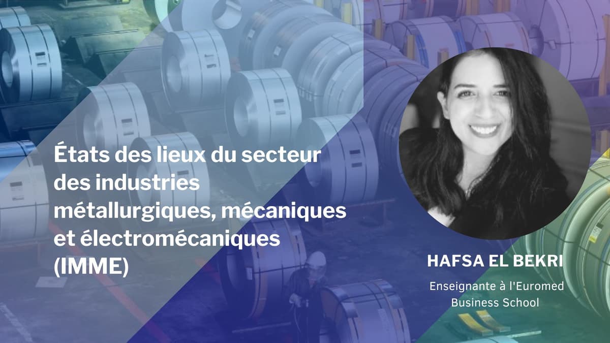 États des lieux du secteur des industries métallurgiques, mécaniques et électromécaniques (IMME) par Pr. Hafsa El Bekri sur Medi1 TV