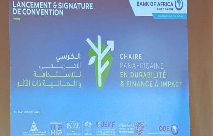Signature de convention en vue de lancer la Chaire Panafricaine en Durabilité & Finance à Impact