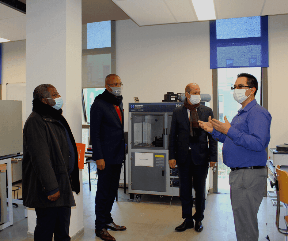 Visite de S.E. Dr MINKO MI NSEME Sylver Aboubacar, Ambassadeur de la République Gabonaise au Maroc